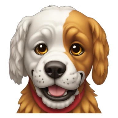 Perro y payaso  sticker