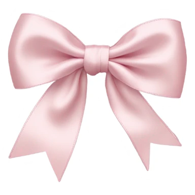 A cute soft pink silk bow coquette sticker