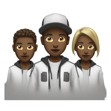 Street gang white team sticker