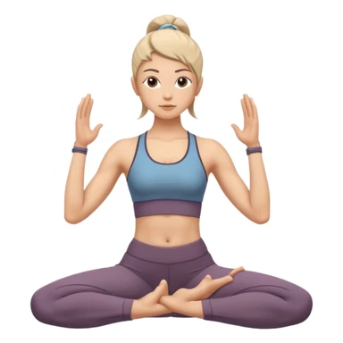 warrior yoga pose sticker