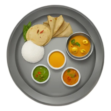 indian thali sticker