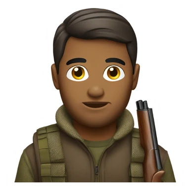 Brunette men duck hunting  sticker