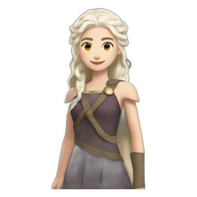 daenerys avec 3 dragons sticker