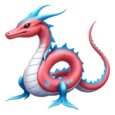 Milotic-Salamence-Fakémon-hybrid-creature (full body)  sticker