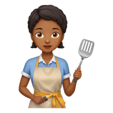 Black woman grilling  sticker