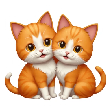 cats playing sticker