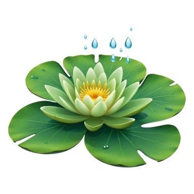 Water lily leaf sticker