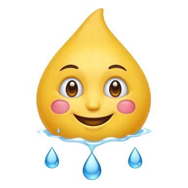 Emoji souriant avec goutte de sueur sticker