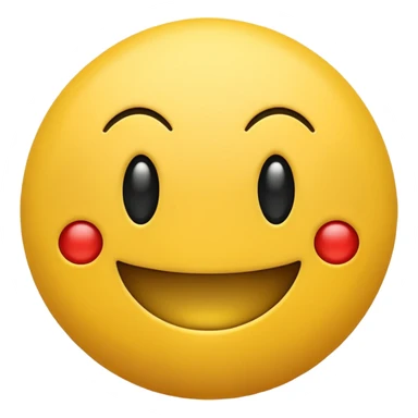 smiling emoji just like in the pacman  sticker