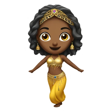 Belly dancer sticker