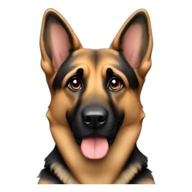 german sheperd dark sticker
