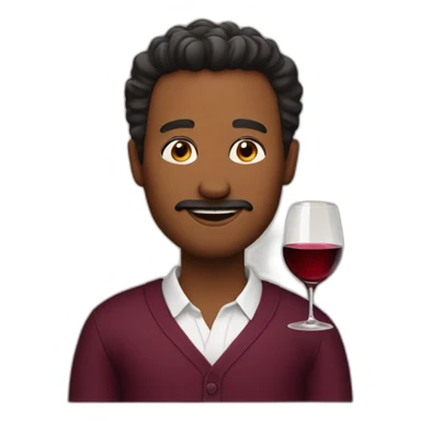 A men in wine sticker
