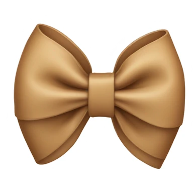 A tan light brown bow  sticker