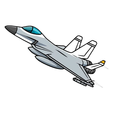 fighter jet dropping bombs sticker