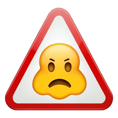 Warning sign sticker