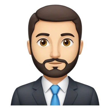 lebanese man, short beard, business, data engineer sticker