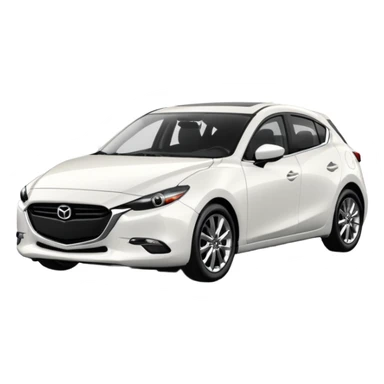 white mazda 3 2020 sticker