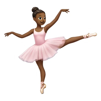 Ballerina skating away sticker
