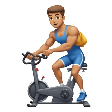 buff guy stationary bike sticker