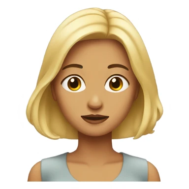 woman sighing sticker