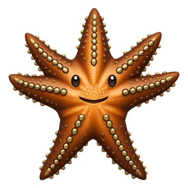 Starfish in leather wear sticker