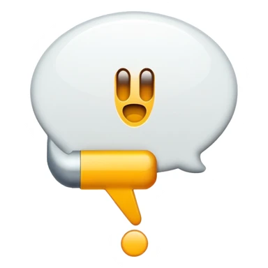 exclamation mark in a speech bubble sticker