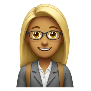 a college student at internship sticker