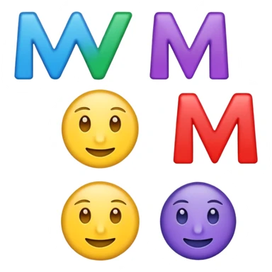 make me a 5 unique emojis that say MT25 and u make the emojis 5 diffrent collors ( 5 diffirent emojis and make them unique

i need it to say MT25 sticker
