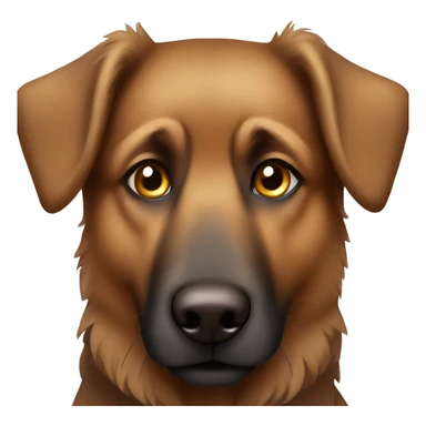 Brown germand Shepherd one eye Blue und one eye Brown  sticker