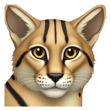 Striped and spotted Lynx-Caracal-Serval-hybrid full body sticker