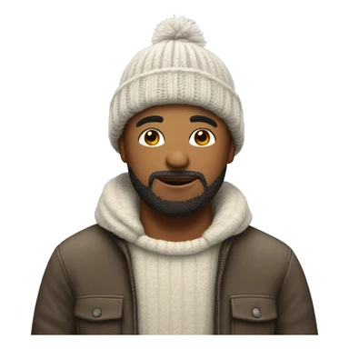 Me with a woolly hat sticker