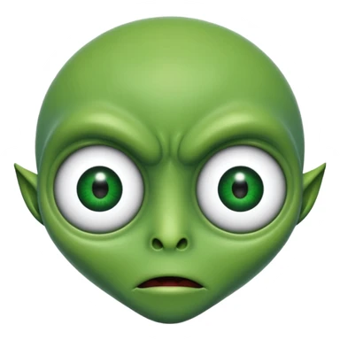 Freak emoji alien freaklord one eye sticker