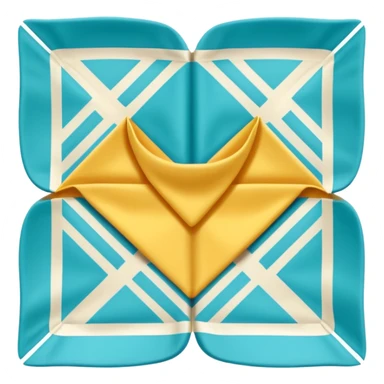 flapped patterned napkin sticker