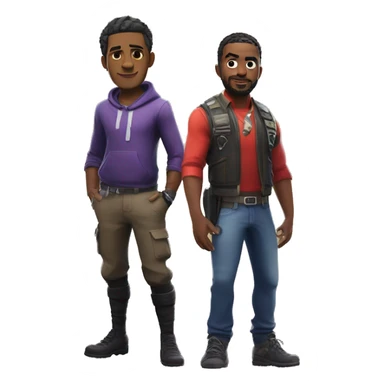fortnite and marcus browney sticker