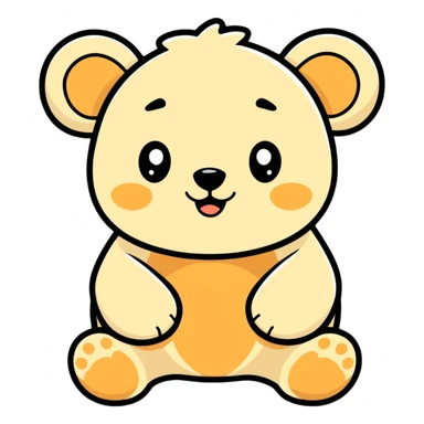 Bear cub wanting love  sticker