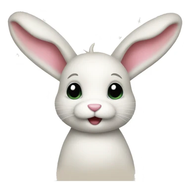 Christmas bunny vanilla sticker