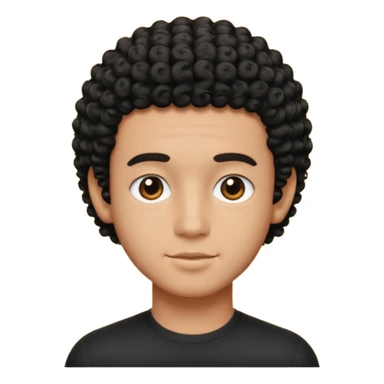 my best friend diego, he's black, square shaped head, regular short curly hair (no afro) , and nicely build posterior sticker