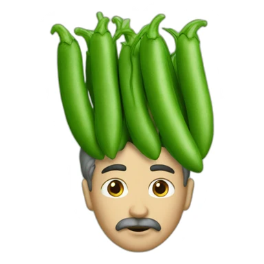 a green bean dictator sticker
