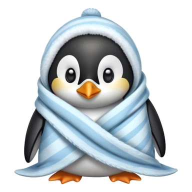 Pinguin mit einer Decke  sticker