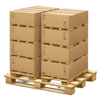 one empty pallet sticker