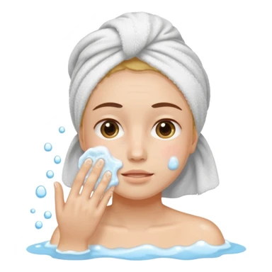 wash face sticker
