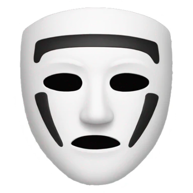 anonymous mask with black sweat sticker