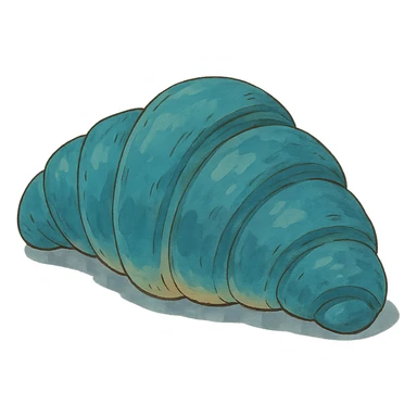 blue Danish croissant sticker