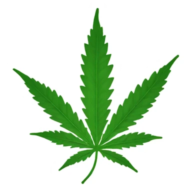 Cannabis leaf sticker