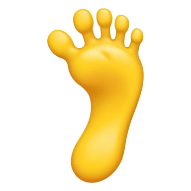 Emoji with a foot sticker
