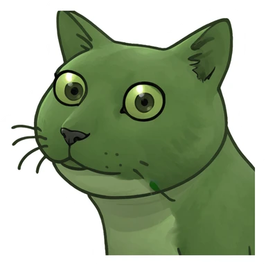 Cat side eye sticker