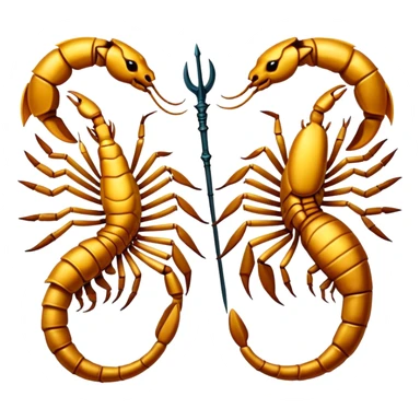 Scorpion and Sagittarius sign sticker