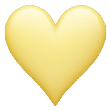 warm pastel yellow heart sticker