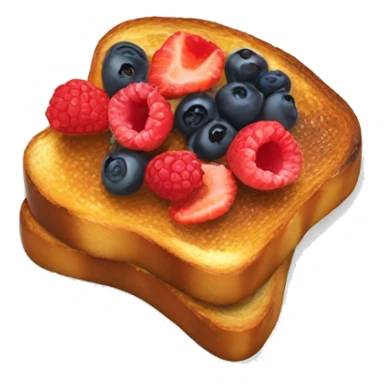 French toast with berries sticker