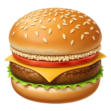 hamburger bun sticker